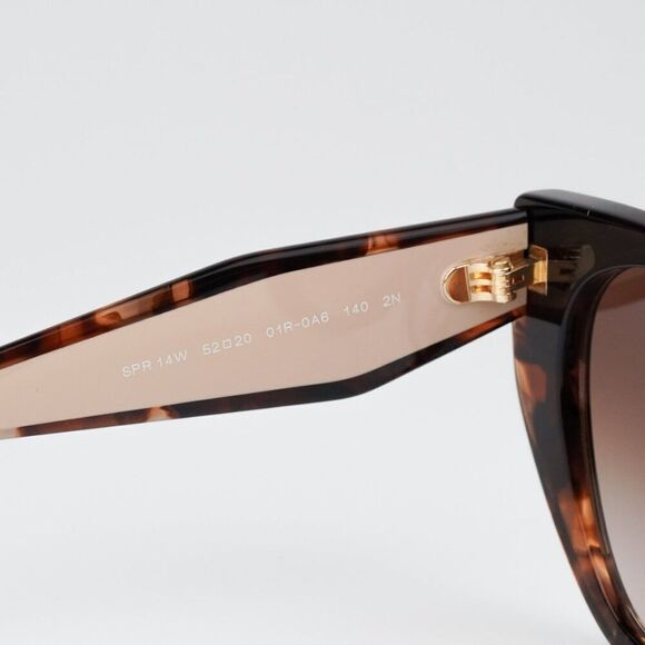 NEW Prada PR14WS 01R0A6 Tortoise Brown Gradient Oversized Women Sunglasses - Picture 11 of 13